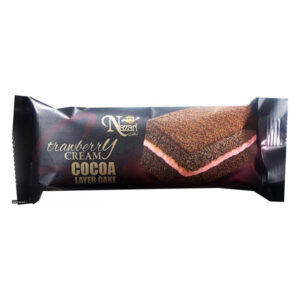 كيك لايه اي مخملي توت فرنگي 75گرمي نظري