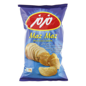 چيپس برگه اي ساده نمكي متوسط(20ع60-گ) مزمز