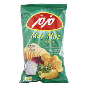 چيپس برگه اي پياز و جعفري متوسط(40ع60-گ) مزمز