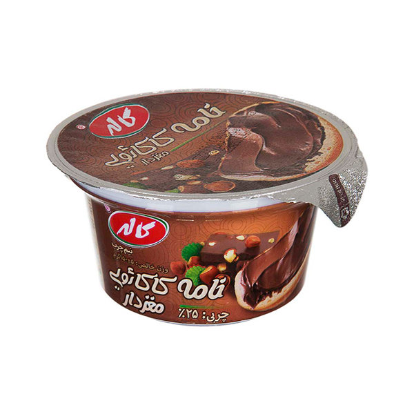 خامه كاكائويي مغزدار 150گرمي كاله خامه كاكائويي مغزدار 150گرمي كاله