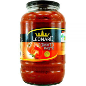رب گوجه فرنگي شيشه اي 1550گرمي لئونارد