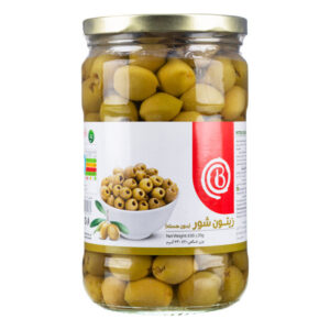 زيتون شور بدون هسته 630 گ بيژن