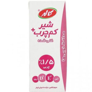 شير كم چرب غني شده 200 سي سي ليف كاله