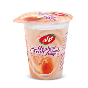 ماست ميوه اي هلو 450 گرمي اسليو كاله