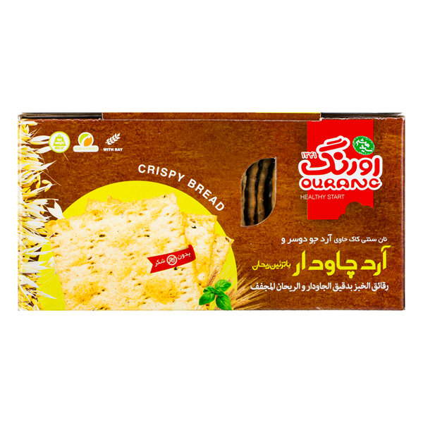 نان سنتي حاوي جو دوسر با ريحان و آرد چاودار نان سنتي حاوي جو دوسر با ريحان و آرد چاودار