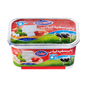 پنير سفيد ايراني نسبتا چرب غني شده با ويتامين د 3 ميهن
