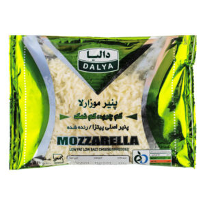 پنير پيتزا رنده 250 گرمي داليا كم نمك (موزارلا)